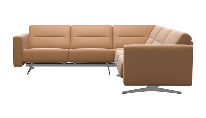 Stressless Stella Corner Sofa in Cori Caramel Leather